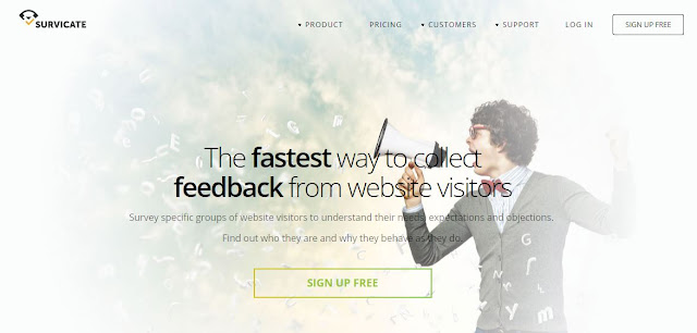 survicate online feedback widget tool for websites