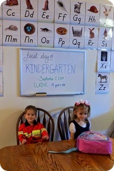 Elaine's First Day of Kindergarten