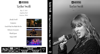 Taylor Swift BBC Biggest Weekend Swansea Wales UK May 27 2018 Blu-Ray cover