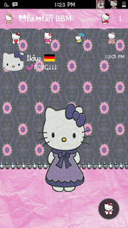 BBM Hello Kitty Flower Pink V.2.12.0.11 Apk