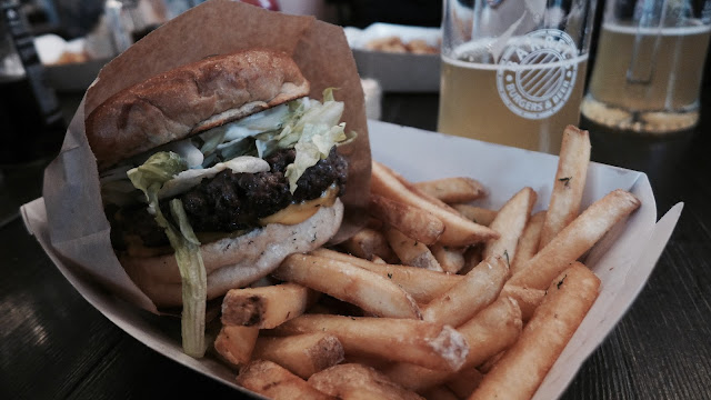 Photo of Burger, Fries and Beer from Barrels in Stockholm