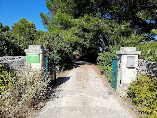 The entrance of the botanical conservatory I Giardini di Pmona