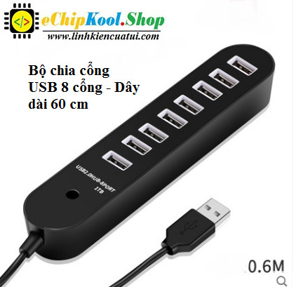 Bộ chia cổng USB 1 ra 8 cổng USB 