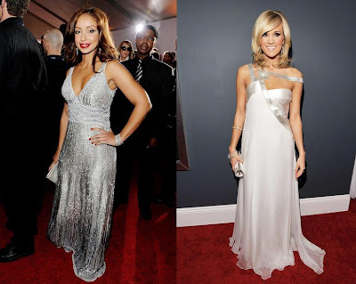 Carrie Underwood Pink Dress. Mya and Carrie Underwood