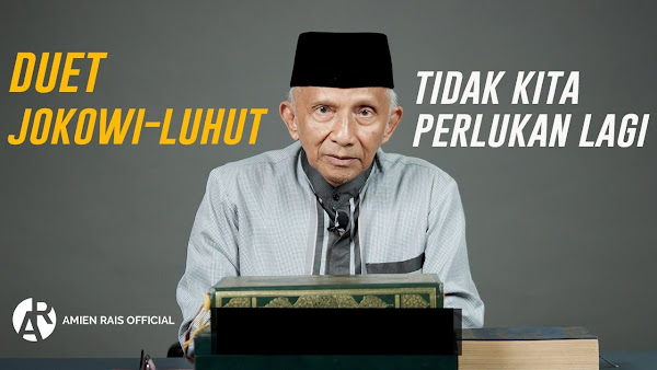 Ketua Majelis Syuro Partai Ummat Amien Rais melempar sejumlah kritik terhadap Presiden Jok Amien Rais: Rezim Jokowi-Luhut Harus Berakhir di 2024!