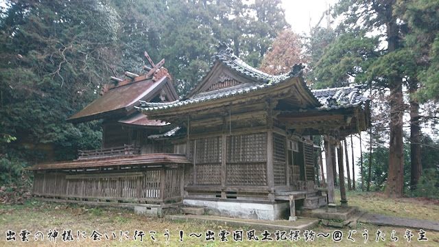 富田八幡宮　須賀神社　本殿と拝殿