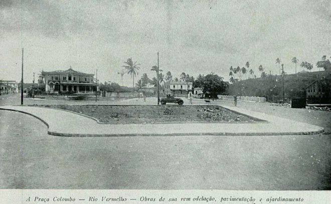 A Praça Colombo no Rio Vermelho em 1930