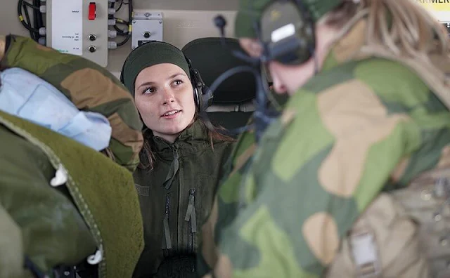 Princess Ingrid Alexandra of Norway visited the Norwegian Army's Brigade Nord