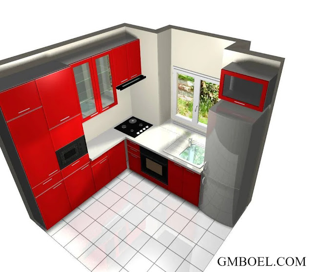 limited space small l shaped kitchen design