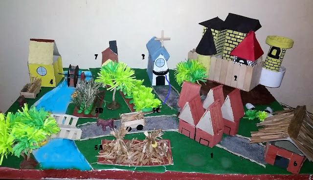 manorial community diorama