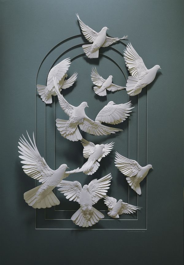 Amazing and Beautiful Paper Sculpture By Canadian Artist "Calvin Nicholls"