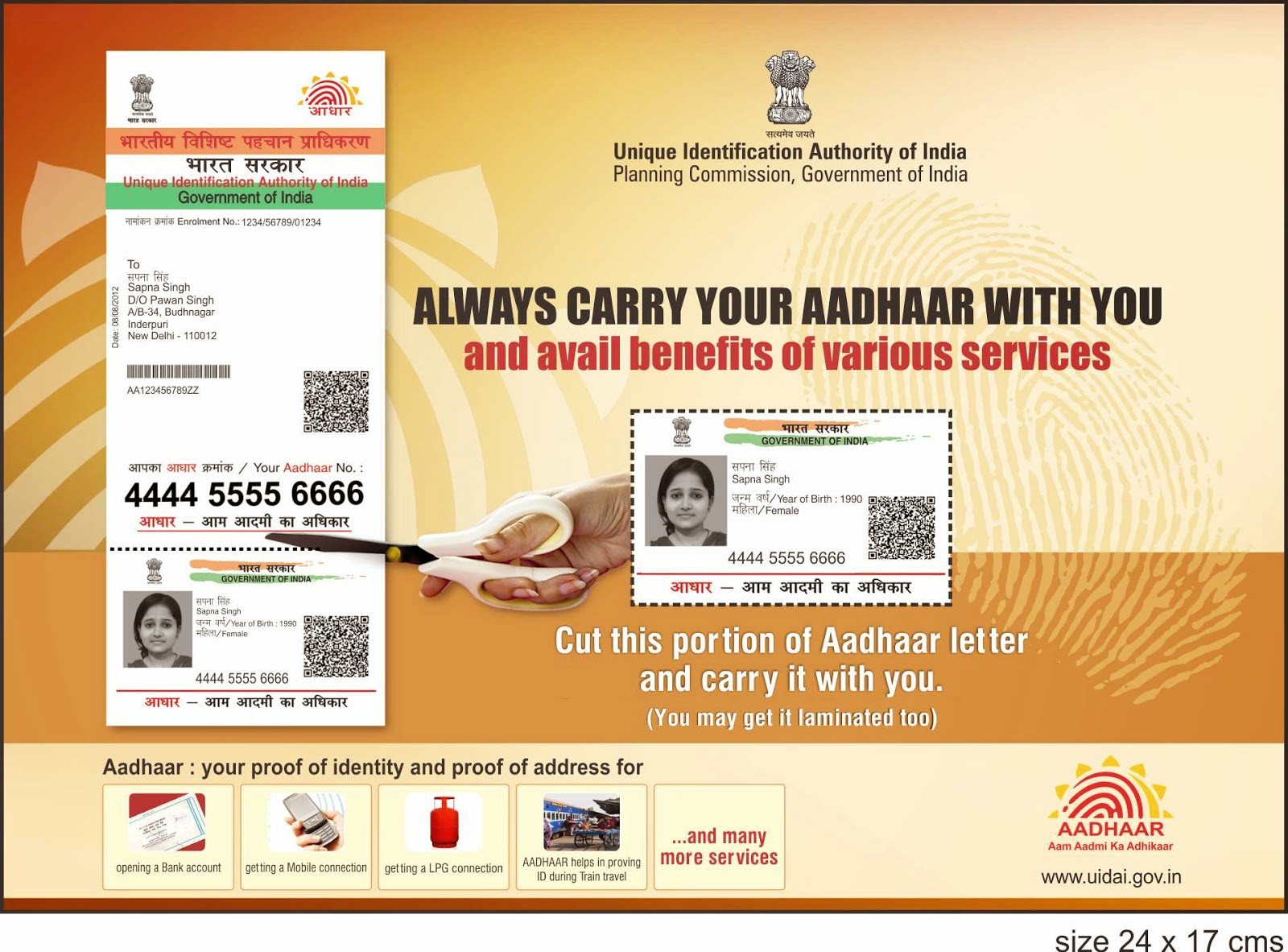 How To Apply For AADHAR Card?  AADHAR Ration Pan & Voter 