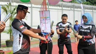 Sambut HBP ke-59, Kepala Rutan Depok Lepas Balon Udara tanda dibukanya Porsenap.