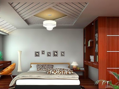 desain plafon kamar tidur minimalis