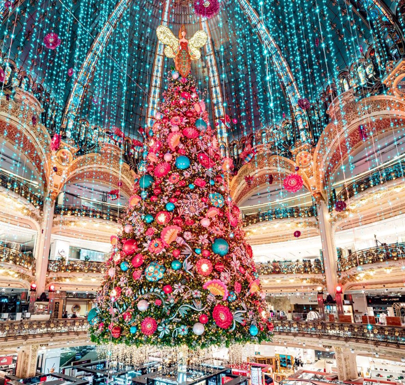 Galeries Lafayette Christmas tree — Paris, France