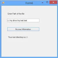 How to get root directory information of the specified path in ASP.NET