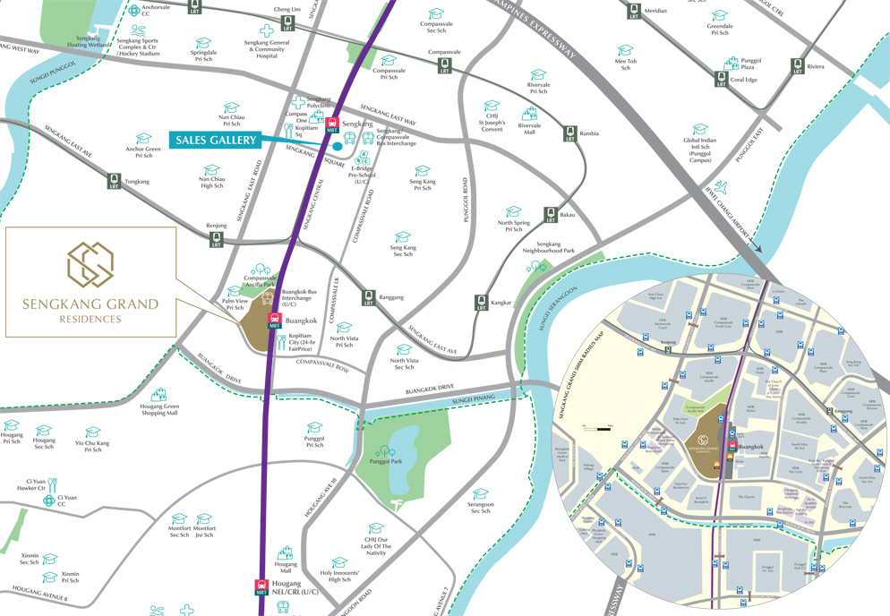 Sengkang Grand Residences - Location Map