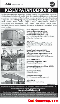 Lowongan Kerja PT. AKR Corporindo, Tbk Lampung Terbaru Maret 2013