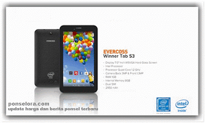 evercoss winner s3 Tablet 700 Ribuan Berkualitas Juni 2016