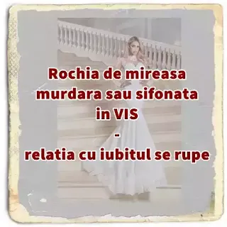 semnificație interpretare  vis rochie de mireasa