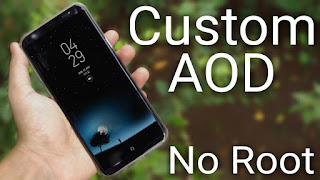 Custom AOD Overlay, Cara Menambahkan Gambar dan wallpaper Pada Always on Display Samsung