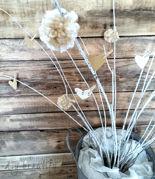 neutral Valentine decor