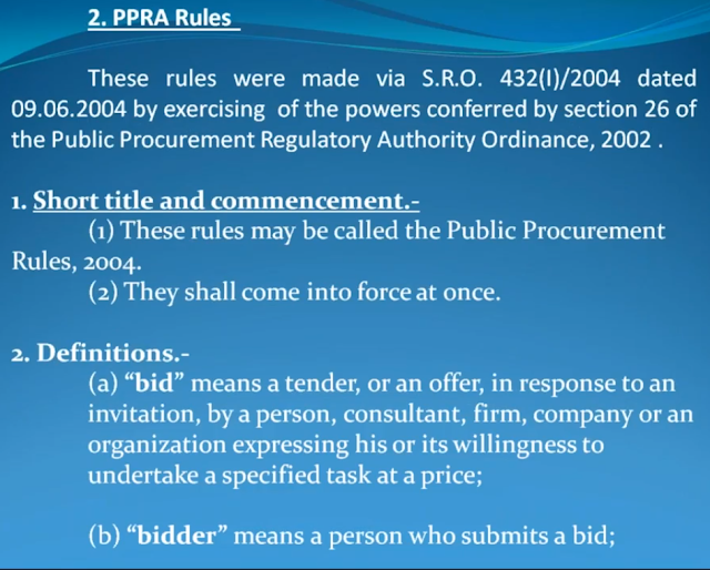 Corrupt and fraudulent Practices Rule under PPRA 