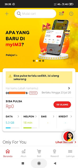 Cara daftar paket Indosat Im3 murah 1