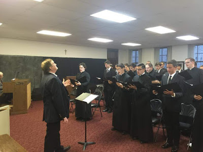 MICHAEL STAIRS practice at St. Charles Seminary for Pope Francis