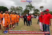 Ribuan Peserta Ikuti Turnamen Sepak Bola Plastik Piala Kemerdekaan Ketua DPC PDI Perjuangan Jember 