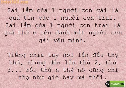 Những câu nói hay về tình yêu tan vỡ