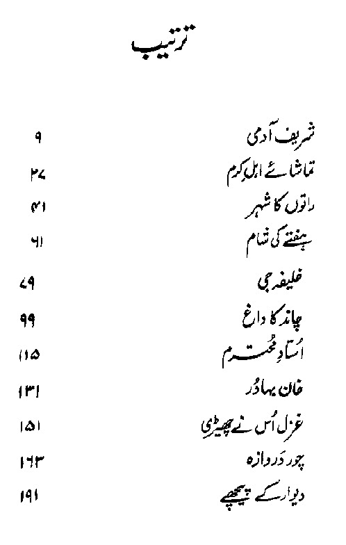 Ratoon ka Shehar Urdu Short Story PDF Book
