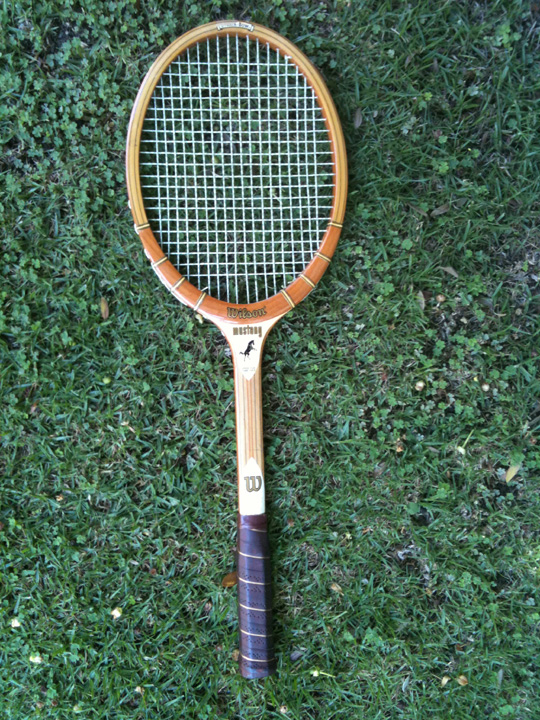 Vintage Wilson Mustang Tennis Racquet iPhone Photo by Janis Brett Elspas