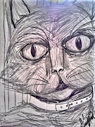 Cat Face Sketch. Here is a cat face sketch in pencil. (cat face sketch)