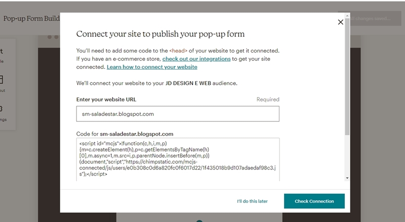 Como colocar pop-up de captura de E-mail no blog!
