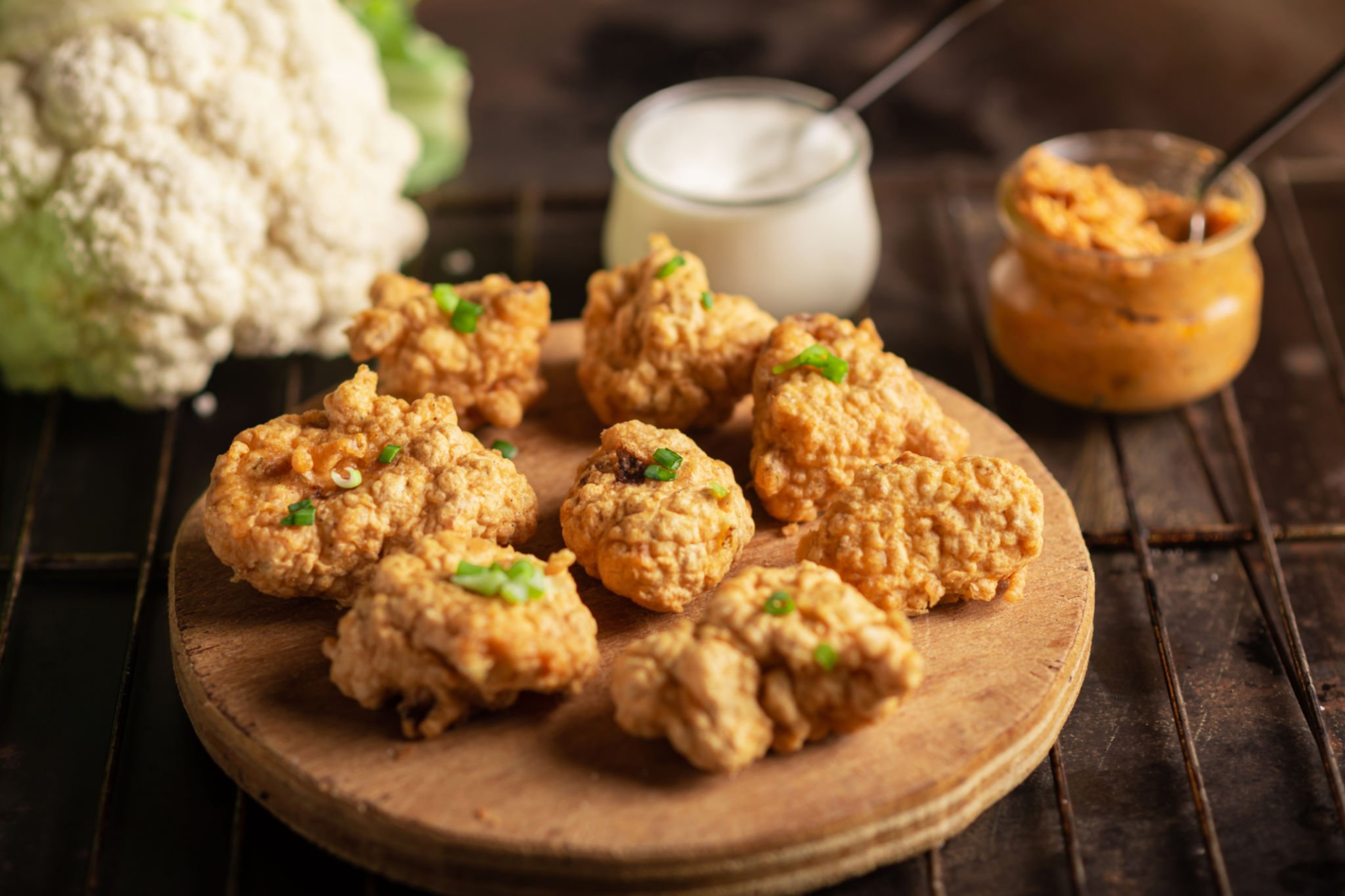 Crispy Buffalo Cauliflower Wings