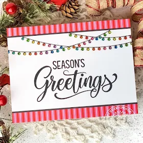 Sunny Studio Stamps: Season's Greetings Scenic Route Christmas Card by Angelica Conrad