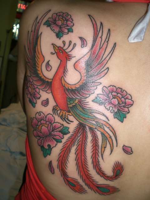 Japanese Phoenix Tattoo Design For Men(1)