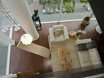 Cascadian Penthouse Loft Interior Design Project, Top view
