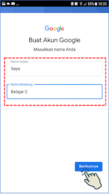 Cara 2 : Membuat Akun Gmail Melalui Aplikasi Gmail 6