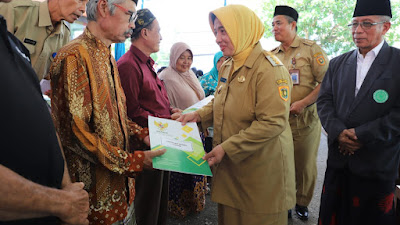 Halal Bihalal di Kecamatan Pituruh, Bupati Serahkan Tali Asih Sebesar Rp 67 Juta