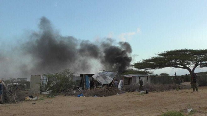 The Somali army repelled an attack by Al-Shabaab on a military base in the Nur Daghli area