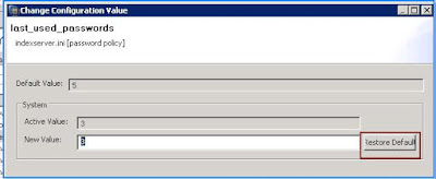 HANA password security