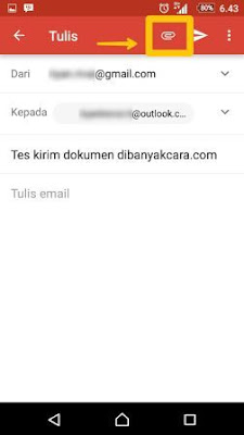 Cara Kirim File Dokumen Melalui Email di Android