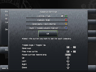 The Gamepad Settings menu on the PC version of Chrono Trigger.