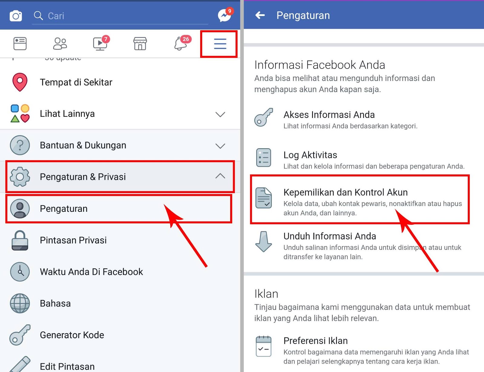 Cara Menutup Akun Facebook Untuk Sementara Espada Blog