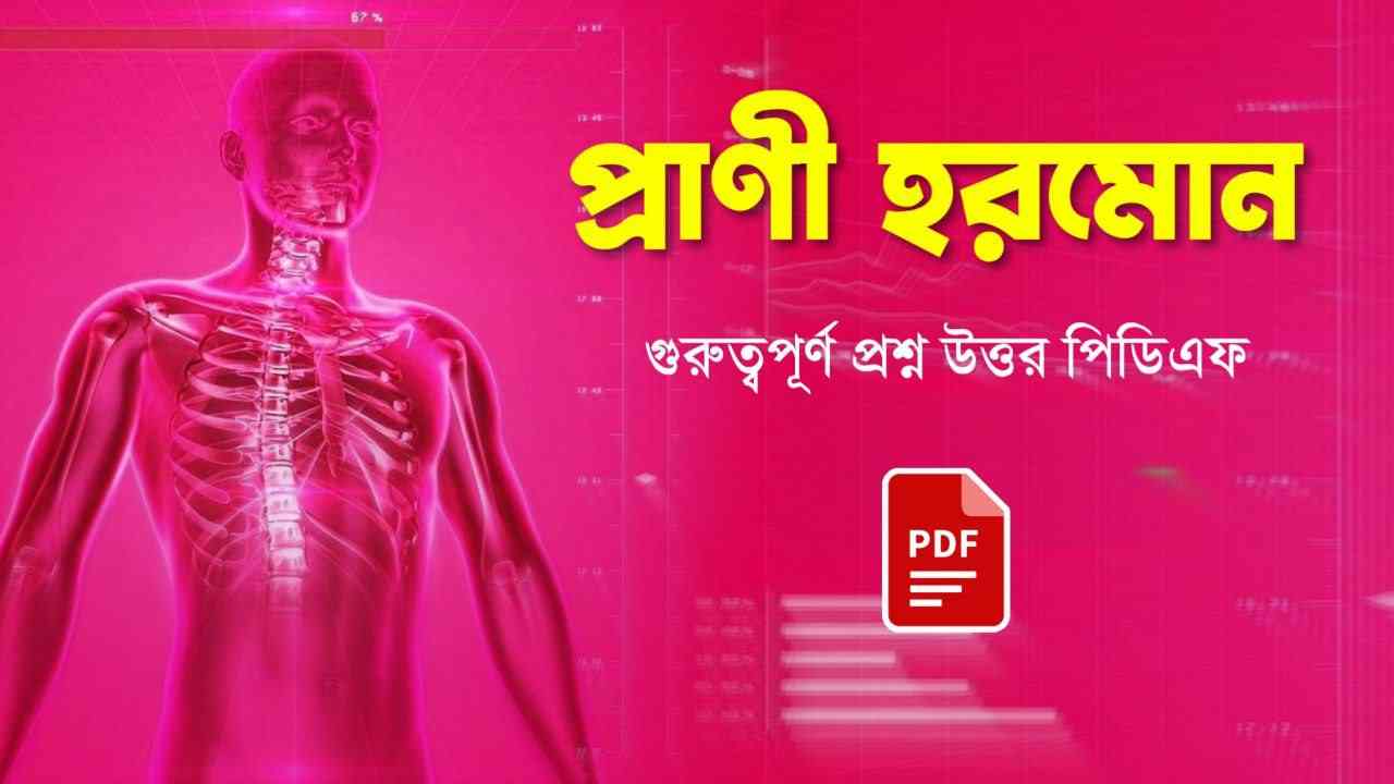 প্রাণী হরমোন প্রশ্ন উত্তর PDF