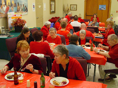 The meal following worship