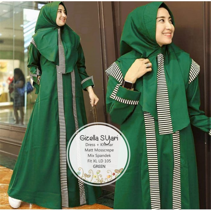 SB Gizella Syari Jual Baju Busana Muslim Dress Gizella Syari