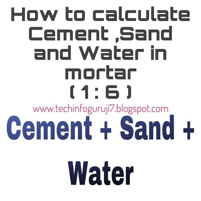  How to Calculate Quantity of  Cement, Sand, and Water in Mortar for Brick masonry.